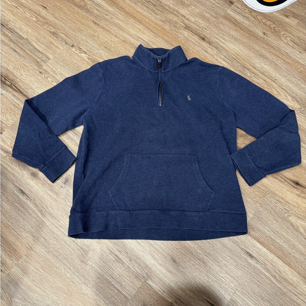 Ralph Lauren Men's Blue 1/4 Zip Sweater